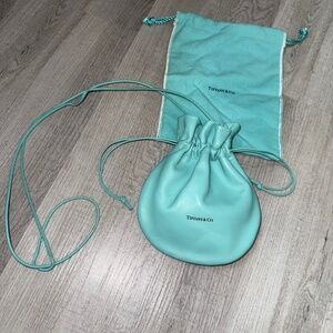 Tiffany and Co leather crossbody purse